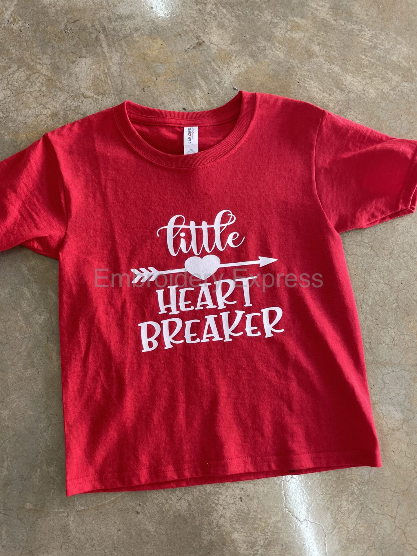 Youth Little Heart Breaker Embroidery Express The Gift Box on Grand